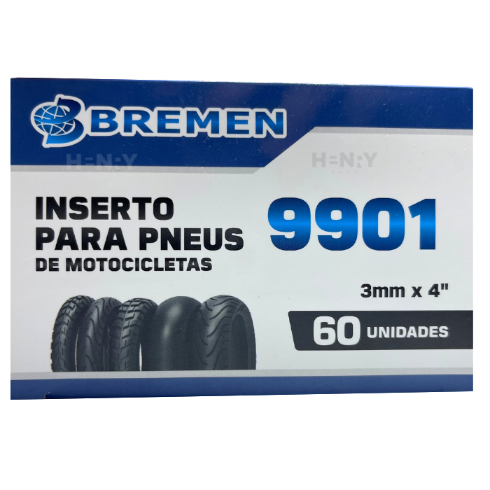 Refil Remendo FINO Para Moto Pneu Sem Câmara Macarrão 60 Unidades Bremen — imagem 2 de 2