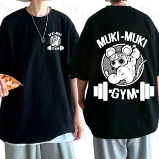 Camiseta Basica Algodao /muki muki Gym Academia Demon unissex em Oferta na Shopee