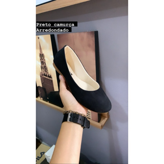 sapatilha feminina arredondada boneca confortável em Oferta na Shopee
