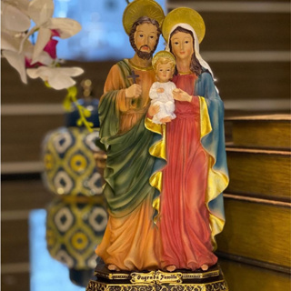 Imagem Sagrada Família 9 cm Resina Importada em Oferta na Shopee