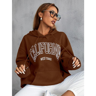 Moletom Feminino Com Capuz California Moda Fashion E Estiloso