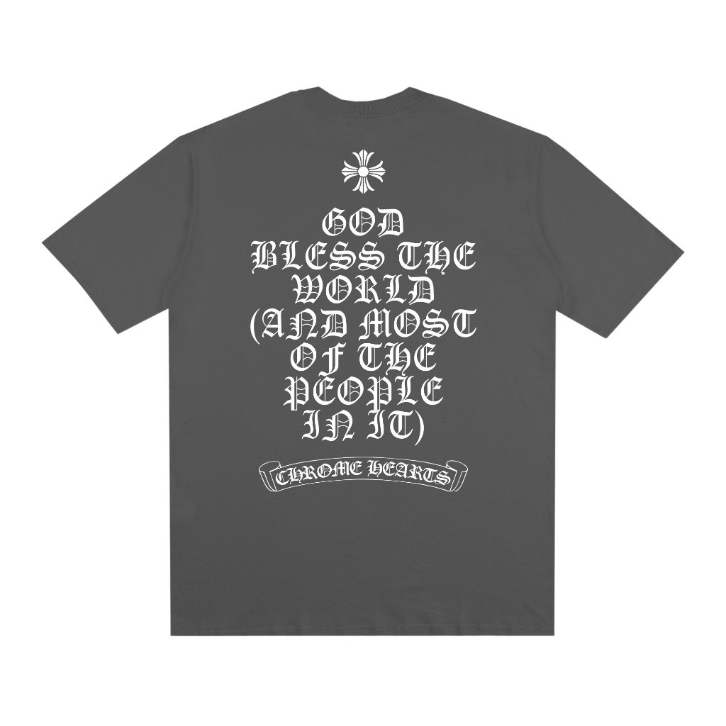 Camiseta Manga Curta 100% Algodão Camisa Estampada Blessed Hearts Basic Streetwear