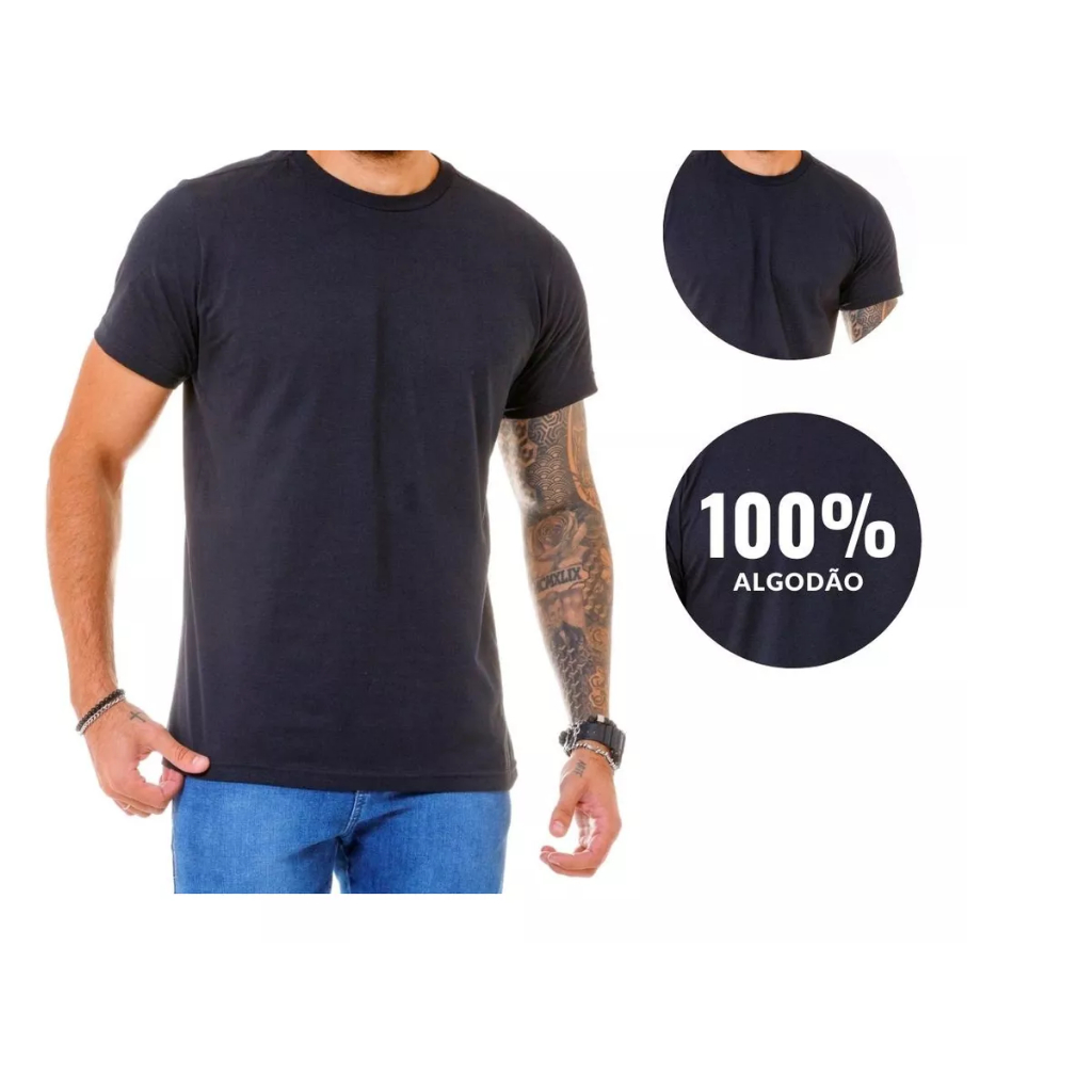 Camiseta Oversized Masculina Camisa Lisa Camiseta Streetwear Algodão Fio 30.1