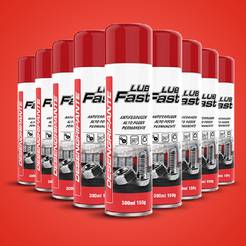 12 Un. Óleo Anti-corrosivo Desengripante Lub Fast 300ML - (Pacote com 12Un.) em Oferta na Shopee
