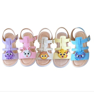 Sandália infantil feminina Papete enfeite emborrachado das personagens do bolofofo em Oferta na Shopee