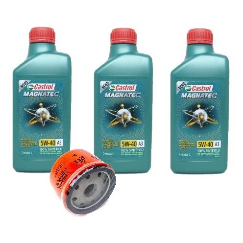 KIT TROCA DE ÓLEO 5W40 A3/B4 CASTROL (SANDERO  1.0 12V 2017>2021)