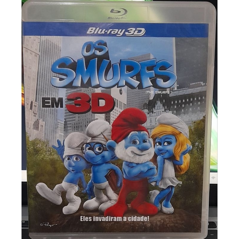 bluray disc 3d-OS SMURFS EM 3-CONSERVADO