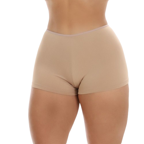 Kit 2 Short Anagua Segunda Pele Feminino Curto Shortinho Intimo Adulto Nude Preto Rosa