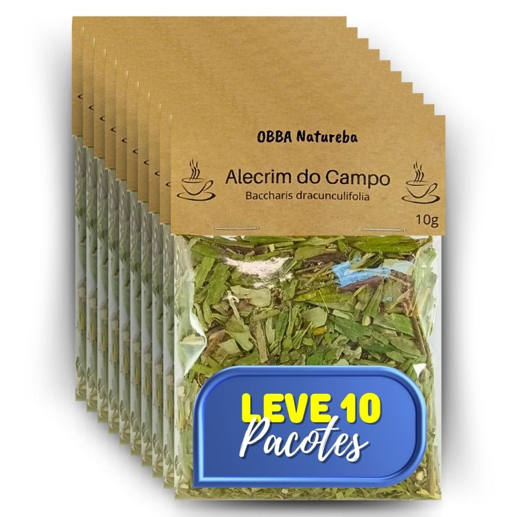 10 Pacotes Chá de Alecrim do Campo | Ervas Próprio para Cha