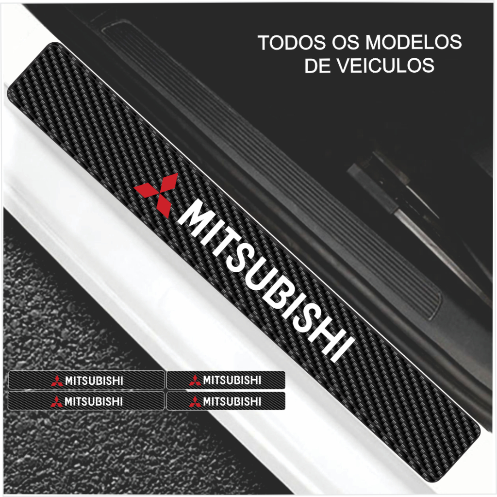 Soleira Automotiva MITSUBISHI Universal Todos os modelos de carros pajero outlander lancer l200 triton eclipse asx  entre outros