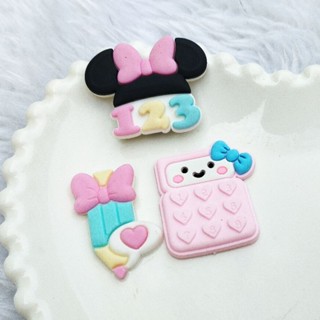 Kit Pin Crocs Jibbitz Fofo Escolar Minnie Números Matemática
