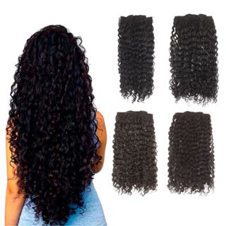 Cabelo Aplique Tic Tac Cacheado Organico 55cm