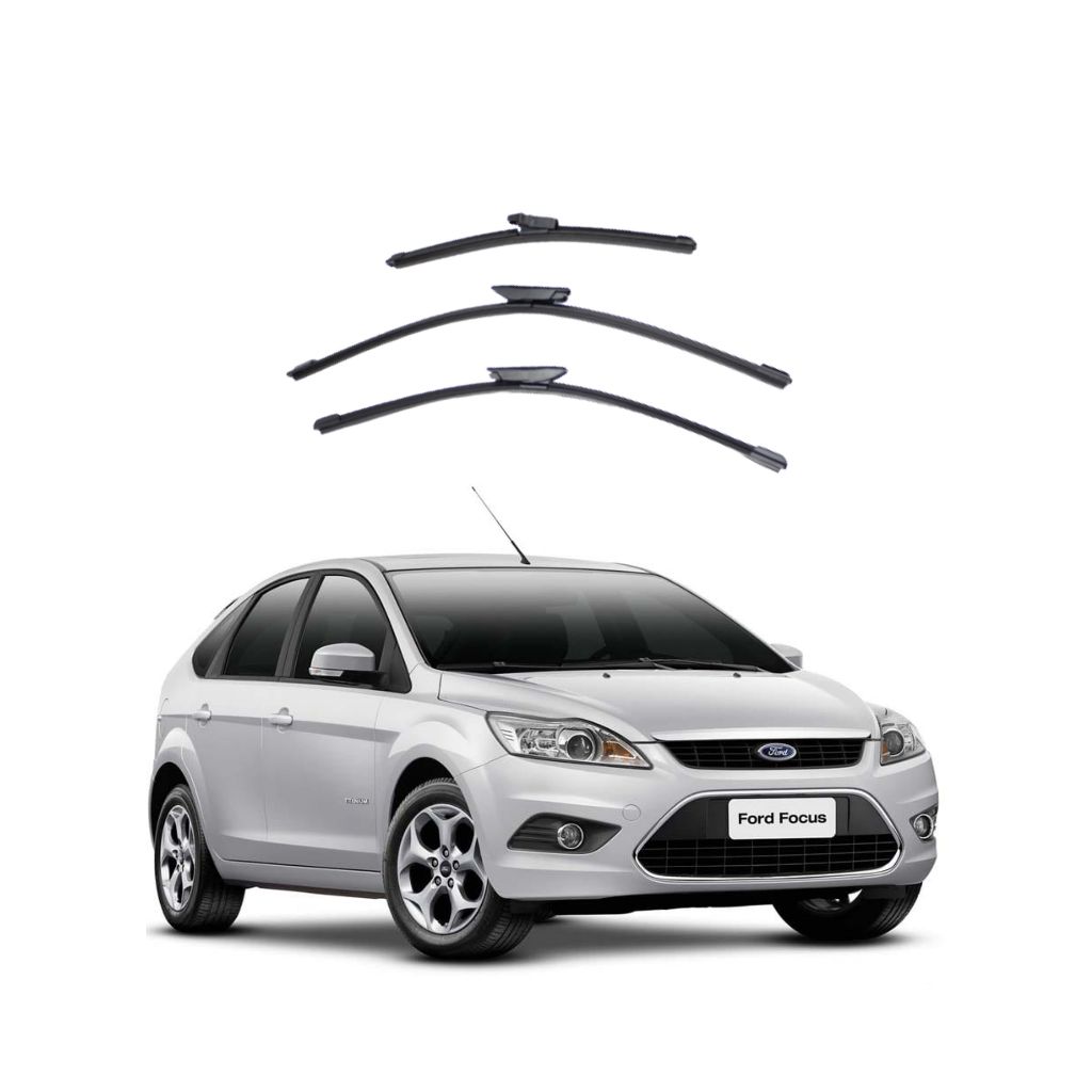 Kit Palheta Limpador Parabrisa Proteção Chuva Ford Focus 2008 à 2014