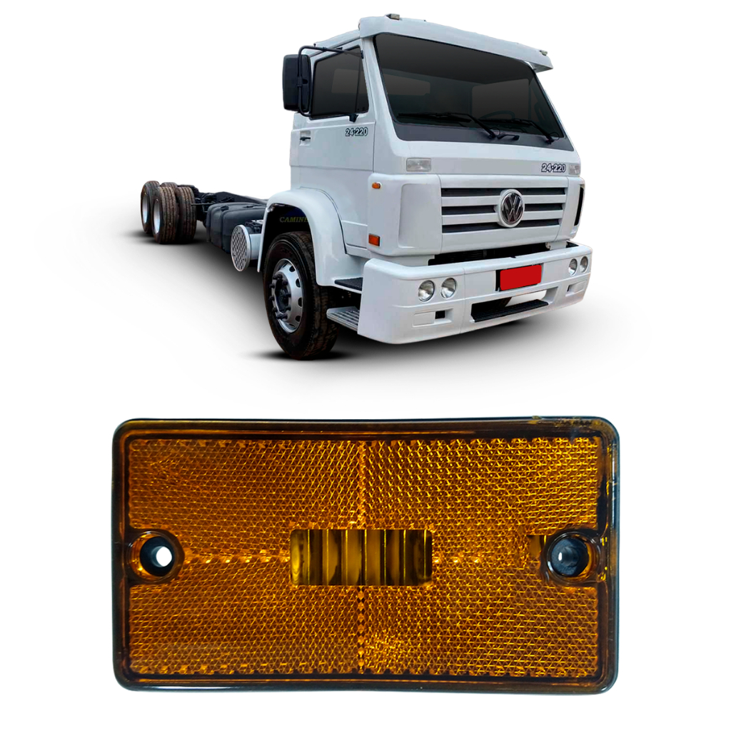 LANTERNA DELIMITADORA LATERAL INFERIOR DA EXPANSÃO GRADE CAMINHÃO VW MÉDIO PESADO DE 1994 A 1999 em Oferta na Shopee