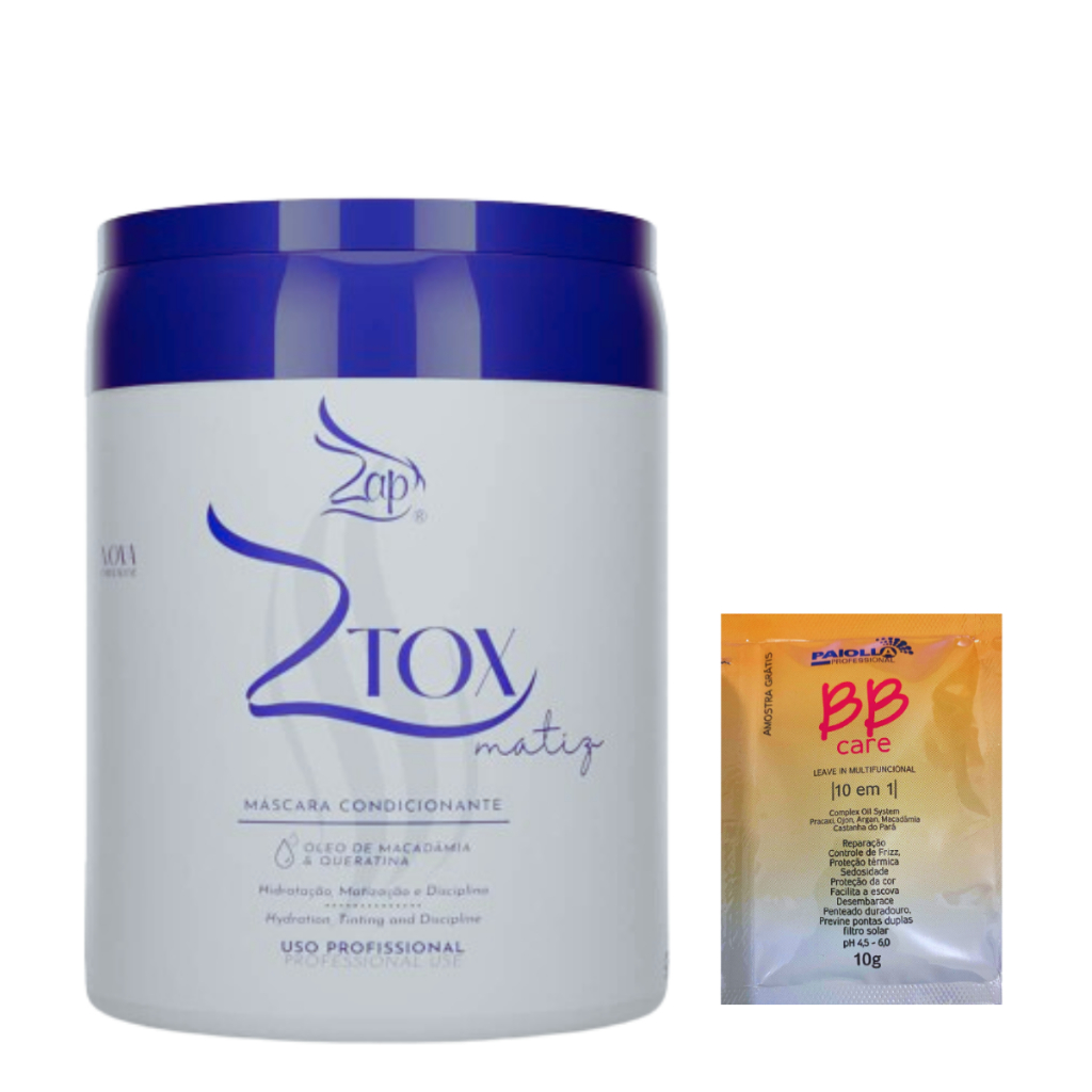 ZAP ZTOX MATIZ MÁSCARA MACADAMIA MATIZAÇÃO 950GR