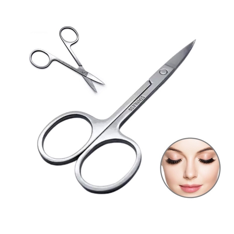 Tesourinha Para cortar Unha/ Sobrancelha/ Cílios - Ponta Curva E Fina em Oferta na Shopee