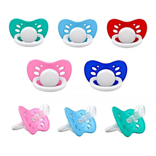 Kit 2 Chupetas Premium Bico Ortodôntico Silicone Ventiladas em Oferta na Shopee