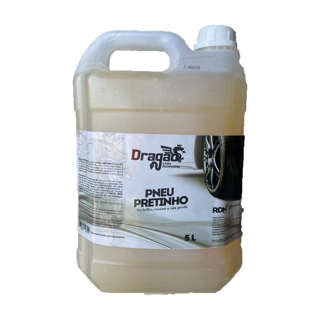Pneu Pretinho Dragão Aspecto de pneu molhado 5 litros