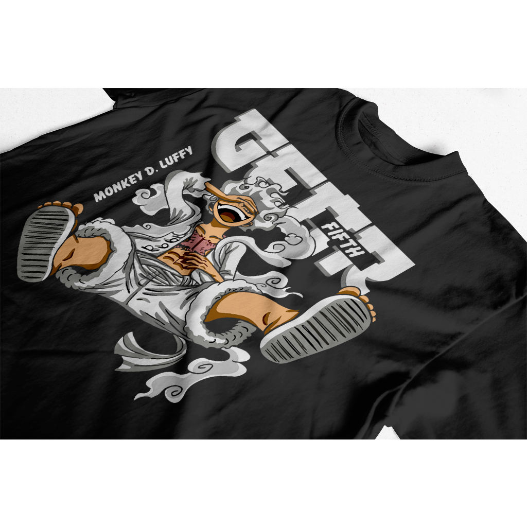 Camisa Anime One Piece Luffy Fifth Gear Streetwear Camiseta Unissex Confortavel