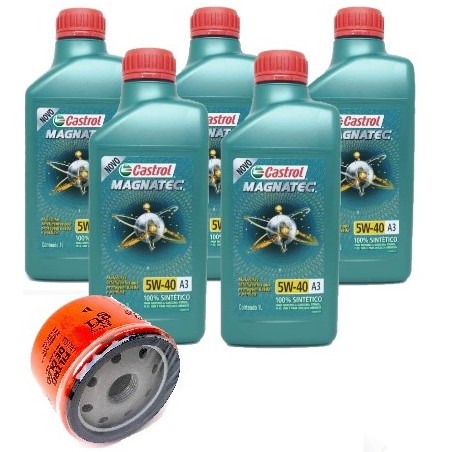 KIT TROCA DE ÓLEO SANDERO 1.6 16V 2007>2017 CASTROL MAGNATEC 5W40 A3/B4