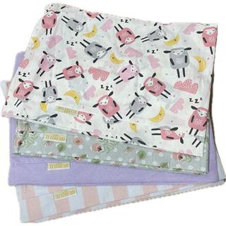 Jogo de lençol de berço estampado 2 peças 100% algodão variados com elástico menina enxoval de bebe sortidos com fronha