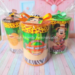Cofrinho Personalizado Lembrancinha Festa Mickey Safari