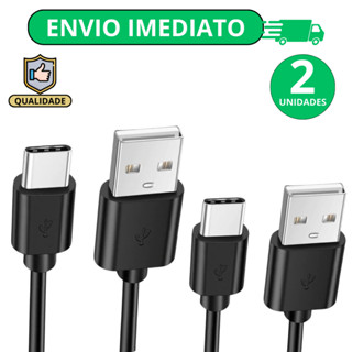 KIT 2 Cabo Carregador Tipo C Rapido Compativel P/ Moto G PLAY G22 G30 G50 G60 G41 G71 G52 G53 G54 G82