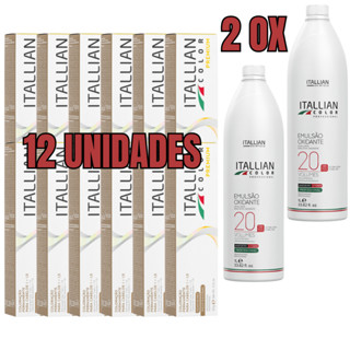 Kit 12 Colorações Itallian Color + 2 oxidantes