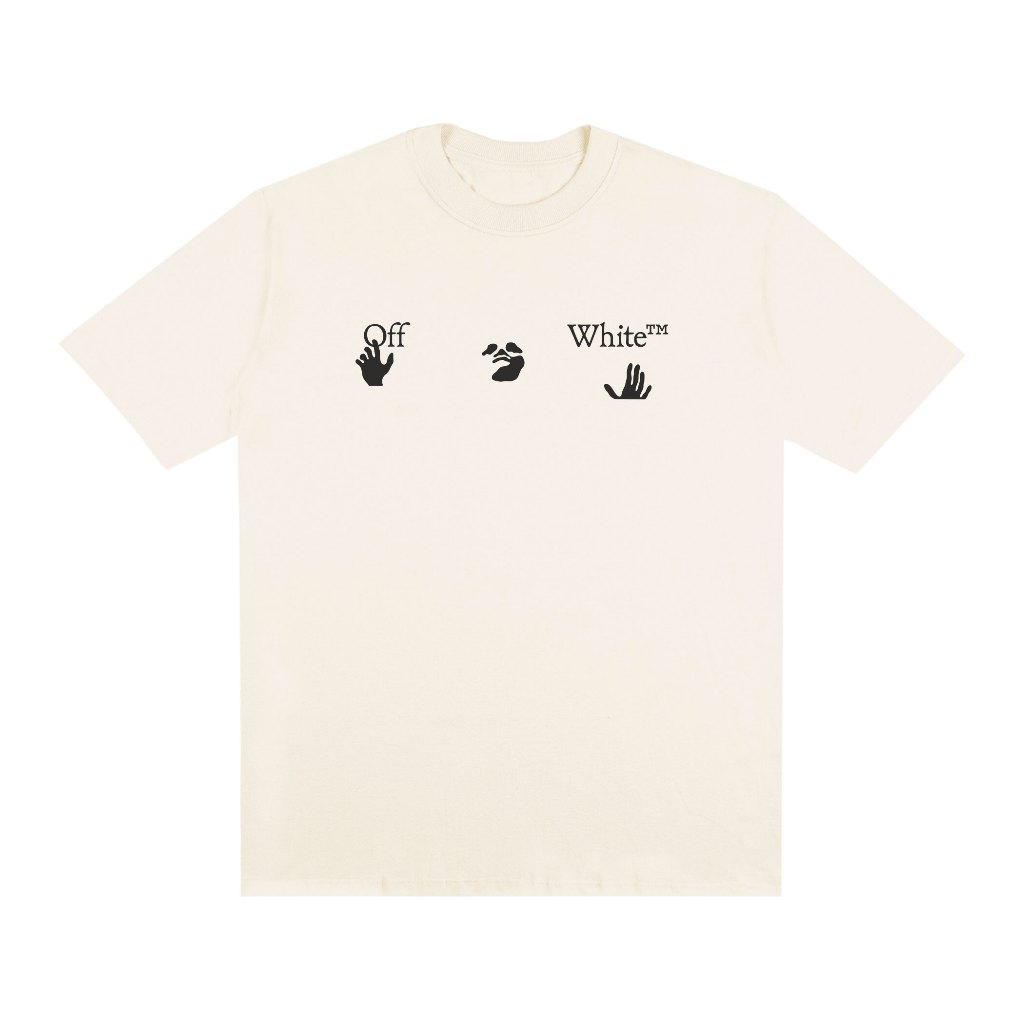 Camiseta Streetwear Estampada OffWhite Mimic Fio 30.1 Manga Curta Unissex 100% Algodão em Oferta na Shopee