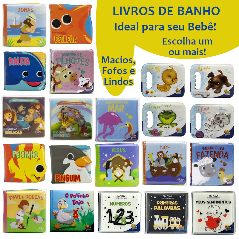 Livro De Banho - Vários Modelos - Preço Promocional - Escolha Um Ou Mais
