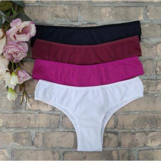Kit 5 Calcinhas Feminina Adulto Calcinha Conforto Tanga Lingerie Microfibra New Route