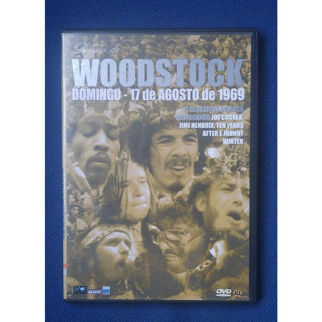 Diário de Woodstock Domingo 17 de Agosto de 1969 - Joe Cocker - Jimmi Hendrix - Ten Years After - Johnny Winter (DVD)