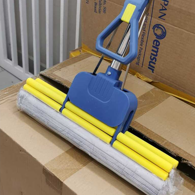 Rodo Mop Com Cabo De Aço Inoxifável Puxa água Com Espuma PVA Cabo Com Alta Qualidade Grosso