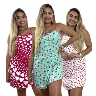 Kit Com 10 Lindas Camisolas Sem Bojo