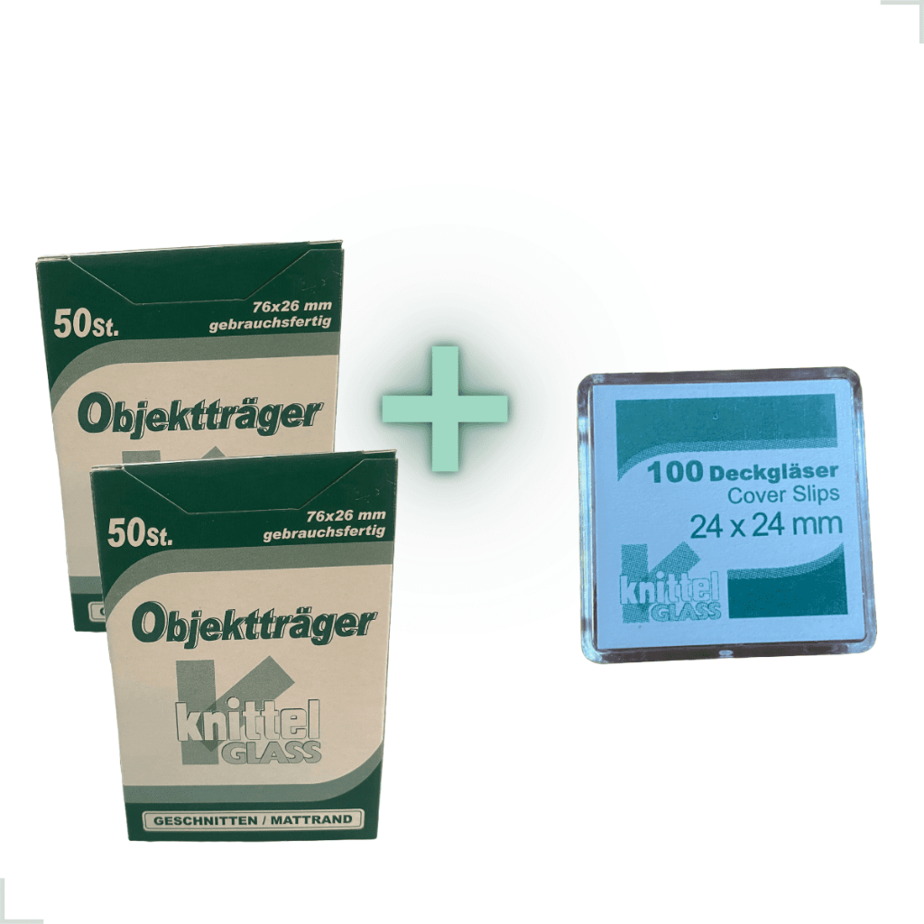 Kit 100 Lâminas26x76 + 100 Lamínulas 24x24mm P/ Microscópio