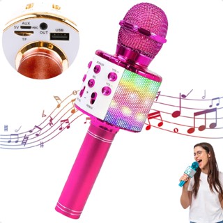 Microfone Bluetooth Sem Fio Youtuber Karaoke Reporter Cores