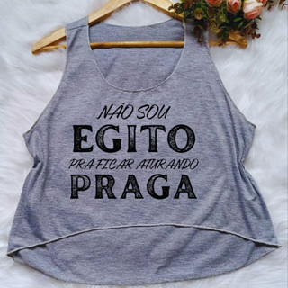 Cropped regata camiseta blusa academia feminina crossfit