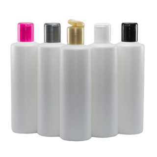 50 Frascos 300 ml PEAD Branco Tampa Flip Top - Shampoo, Condicionador (vazio)
