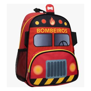 Mochila Infantil Bombeiro Creche Escolinha Passeios Meninos em Oferta na Shopee