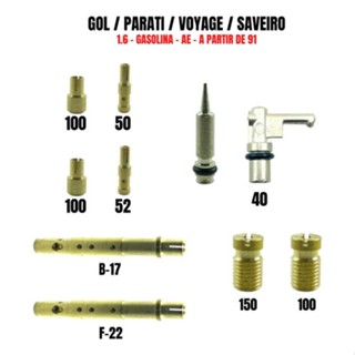 Kit Giclagem Gicles Carburador Weber 460 Gol 1.6 Cht/ae Gas em Oferta na Shopee