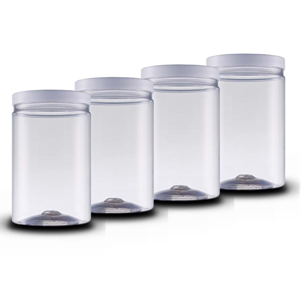 Kit 4 Potes 1500ml Reto Transparente Básicos Minimalista Tampa Branca de Rosca Cozinha Mantimento achadinhos da shoppe em Oferta na Shopee