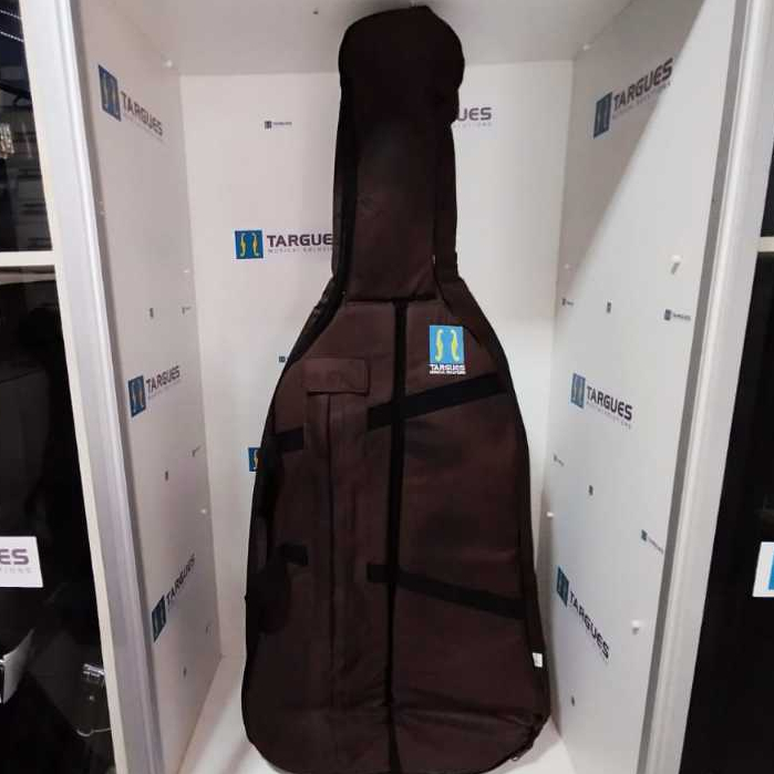 CAPA BAG P/ VIOLONCELO 4/4 EXTRA LUXO ALMOFADADA MARRON MODELO TARGUES 403 LOPES