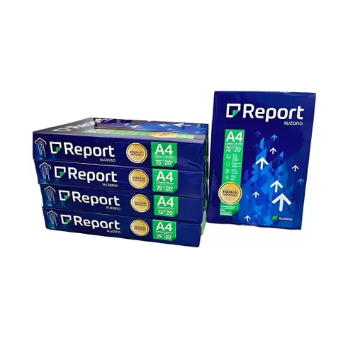 5 Pacotes de Folha A4 com 500 Folhas Report Premium em Oferta na Shopee