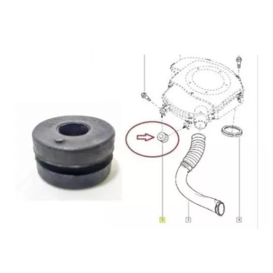 Coxim da Caixa De Ar - Renault Clio Logan Sandero 1.6 original