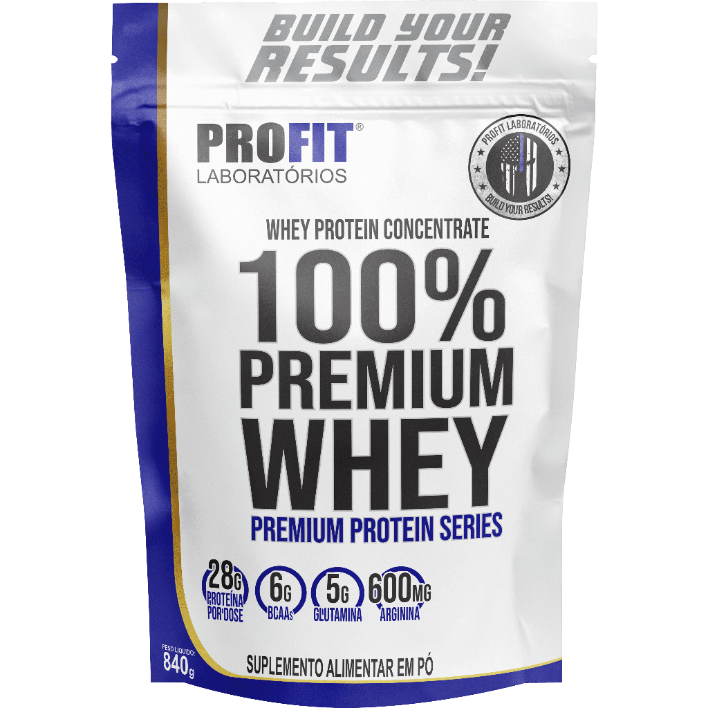 Whey concentrado 100% Premium 840g - Profit Laboratórios em Oferta na Shopee