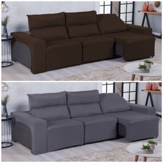 Kit Capa Protetora Sofá Retrátil 3 Lugares Luxo Soft Barato em Oferta na Shopee