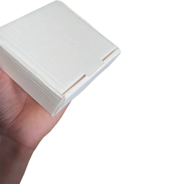 50 Unidades Caixas BRANCA De Papelão Branco Bijouteria 8x8x3 Montável Envios