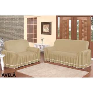 Capa de Sofá Dália Para 03 e 02 Lugares em Oferta na Shopee