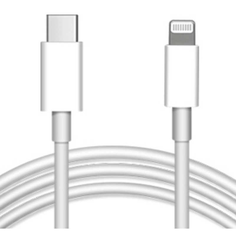 Cabo Usb C Lightning 20w Turbo P/ iPhone 11 12 13 14 Pro Max Cor Branco