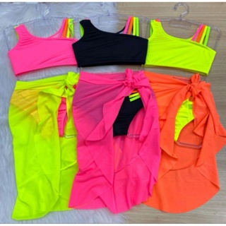 Saida saia de praia/ piscina infantil pareô em Oferta na Shopee